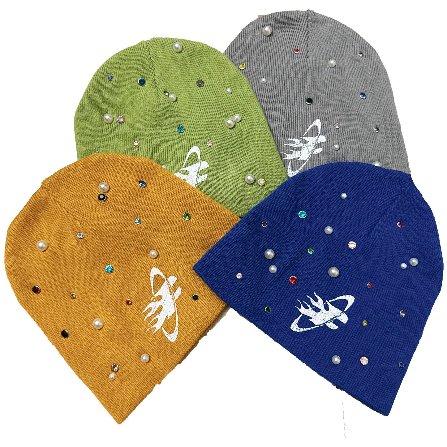 Ze'Flame Pearl & Stone Beanie