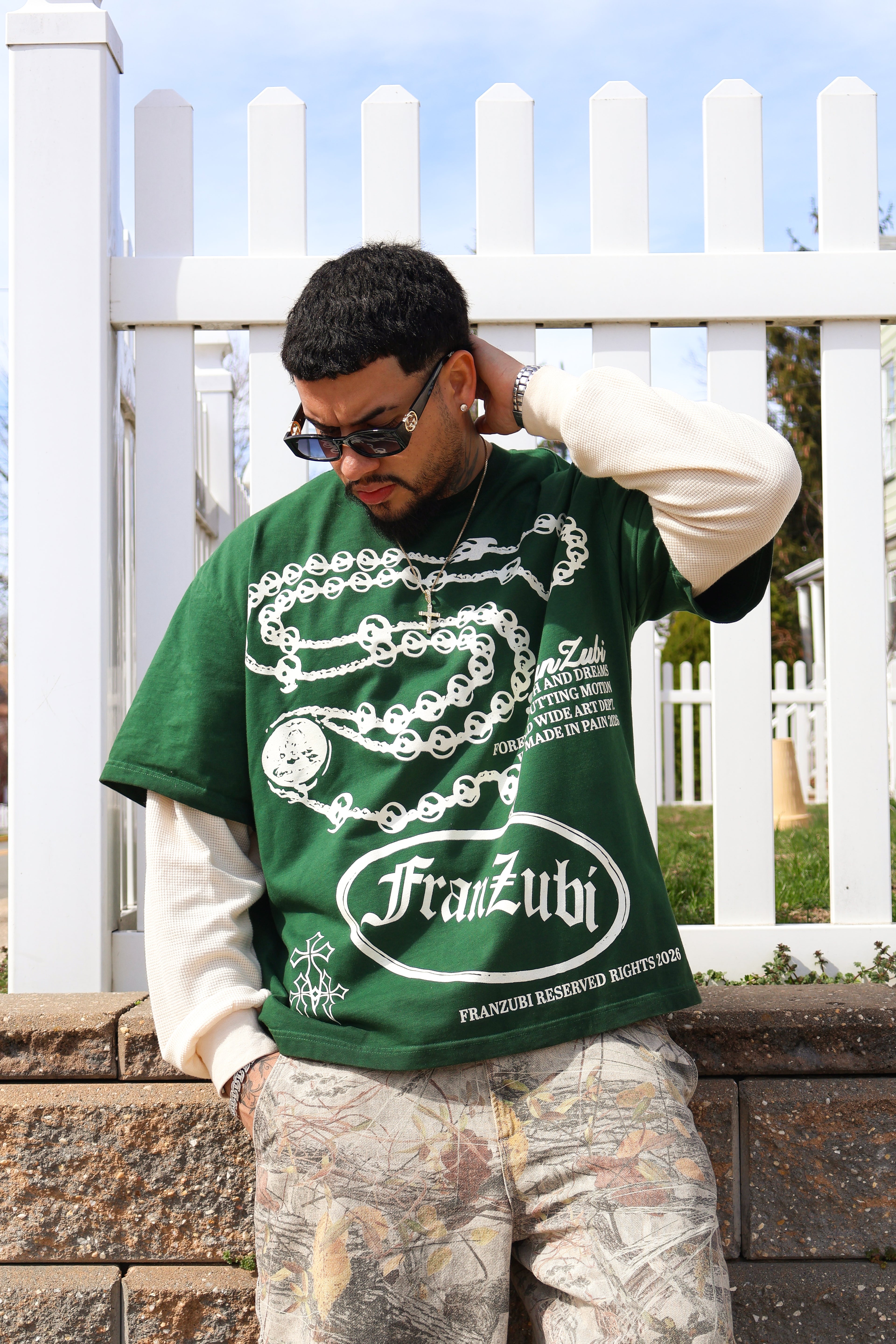 Rosary Chain Double Sleeve Long Sleeve