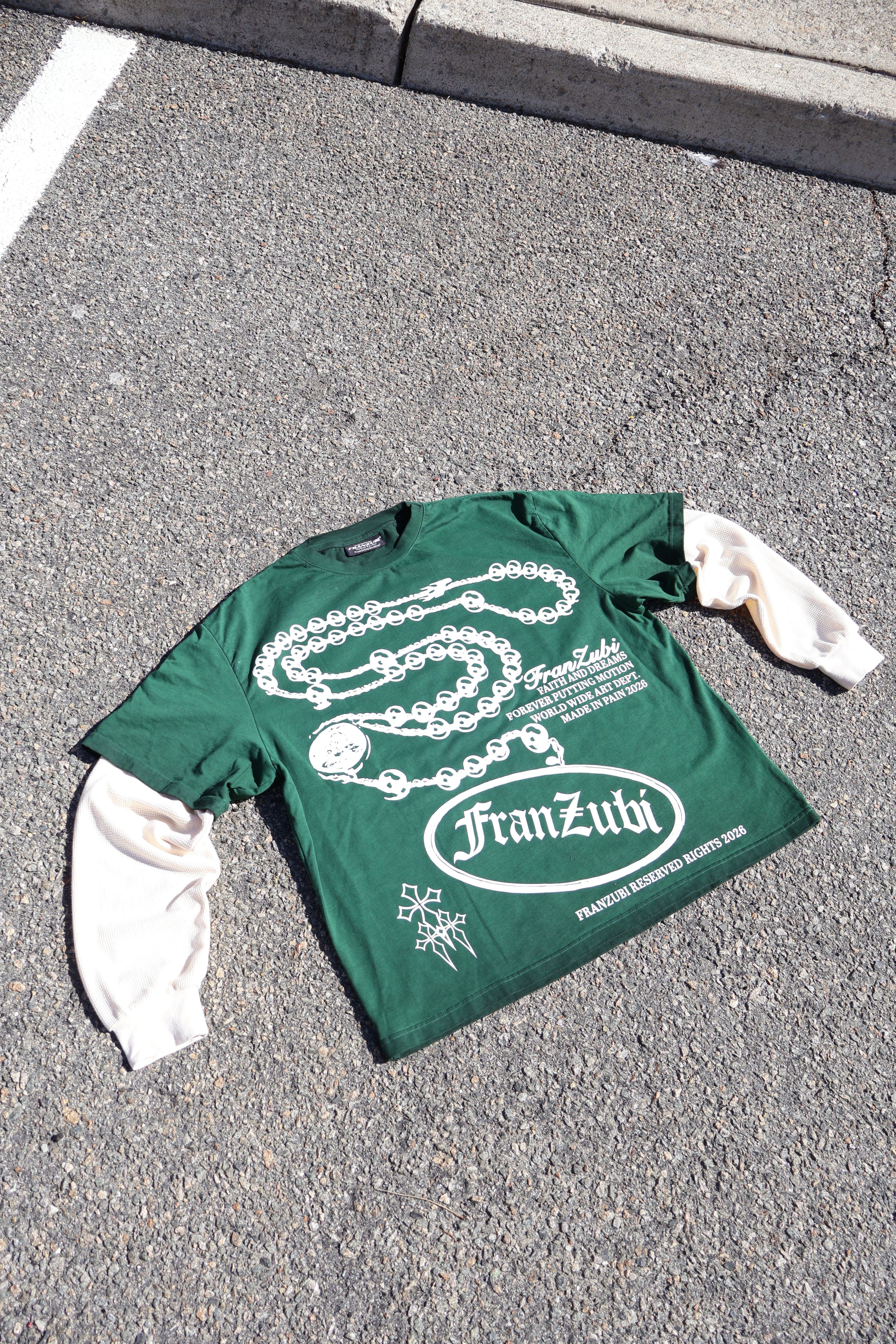 Rosary Chain Double Sleeve Long Sleeve